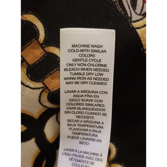 Chico's Blouse Sz 1 Sz M Sz 8 Status Frame Cutout Tunic Bohemian Lagenlook Retro - Picture 8 of 13